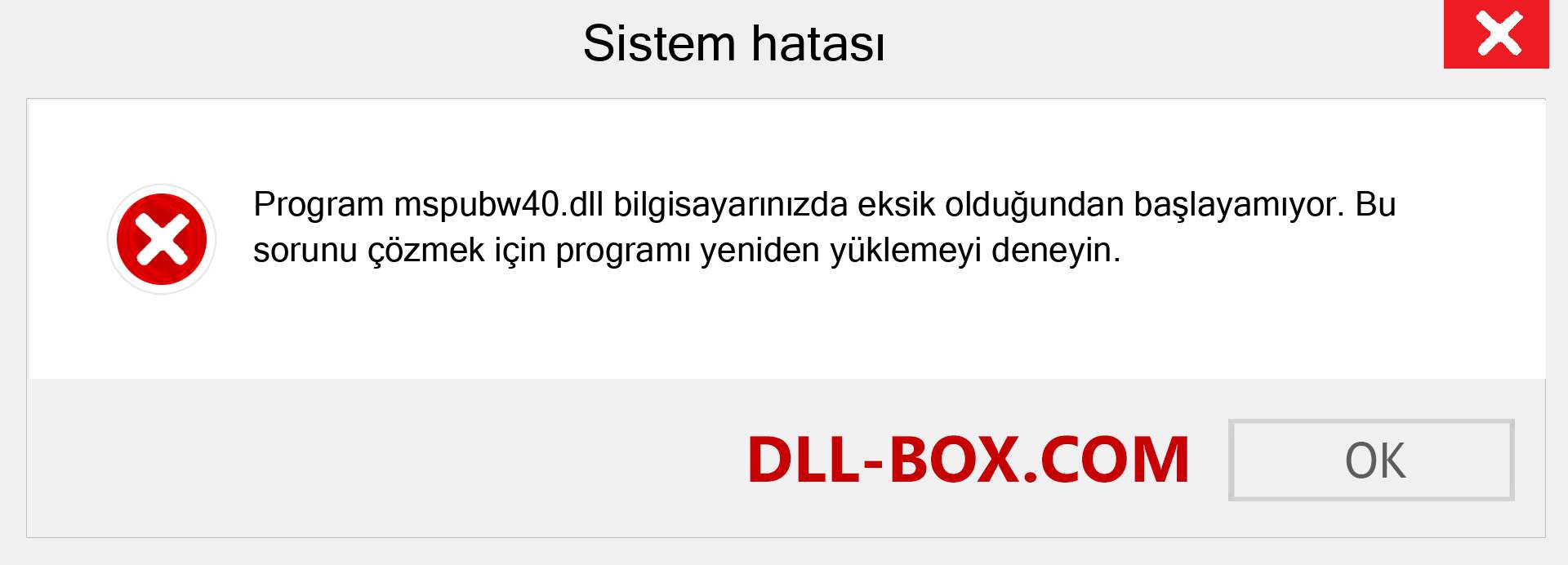 mspubw40.dll dosyası eksik mi? Windows 7, 8, 10 için İndirin - Windows'ta mspubw40 dll Eksik Hatasını Düzeltin, fotoğraflar, resimler